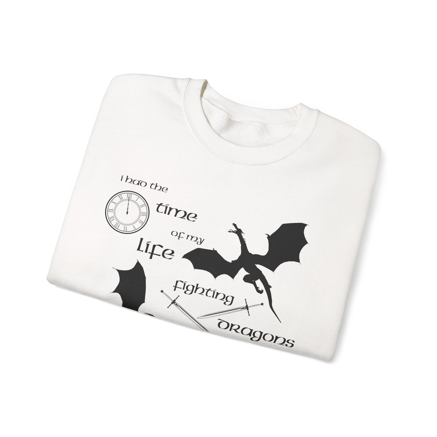 Fighting Dragons With You Crewneck Sweatshirt