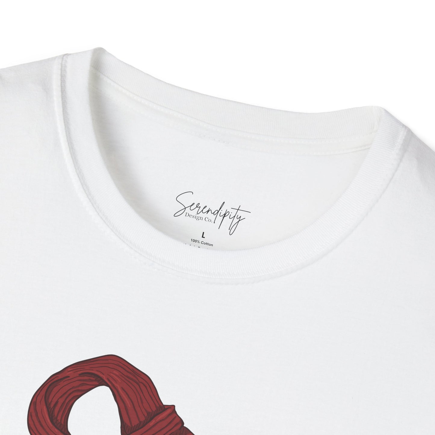Red Scarf Soft Style Tee