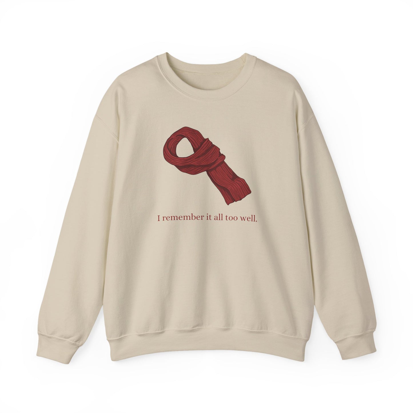 Red Scarf Crewneck Sweatshirt