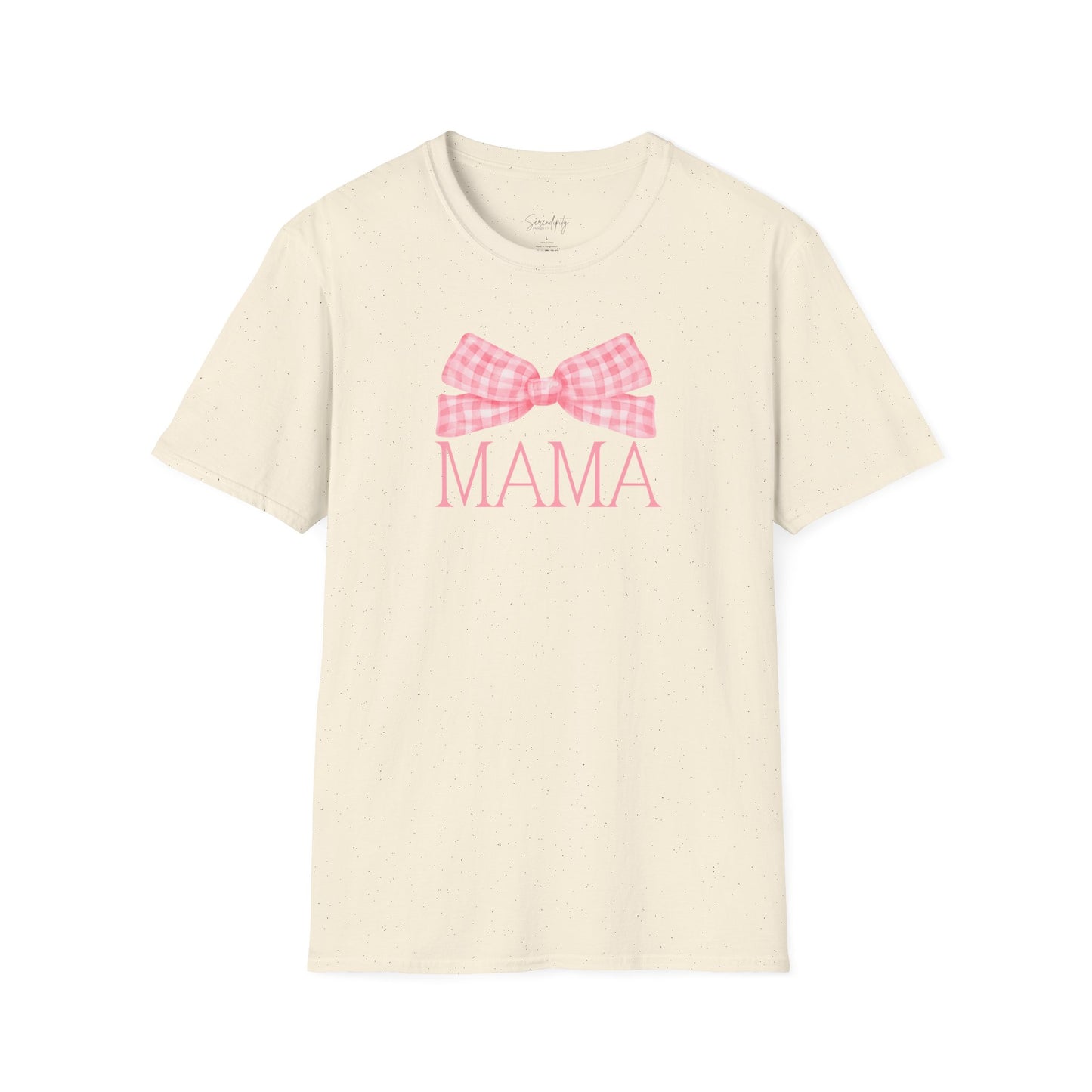 Mama Pink Bow Soft Style Tee
