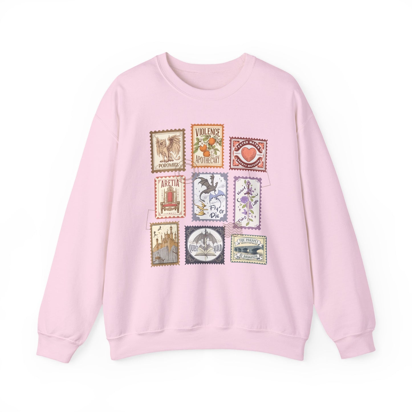 Fourth Wing Stamps Crewneck Sweatshirt