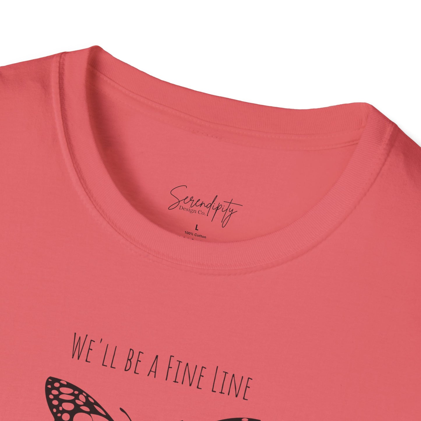 Fine Line Butterfly Soft Style Tee