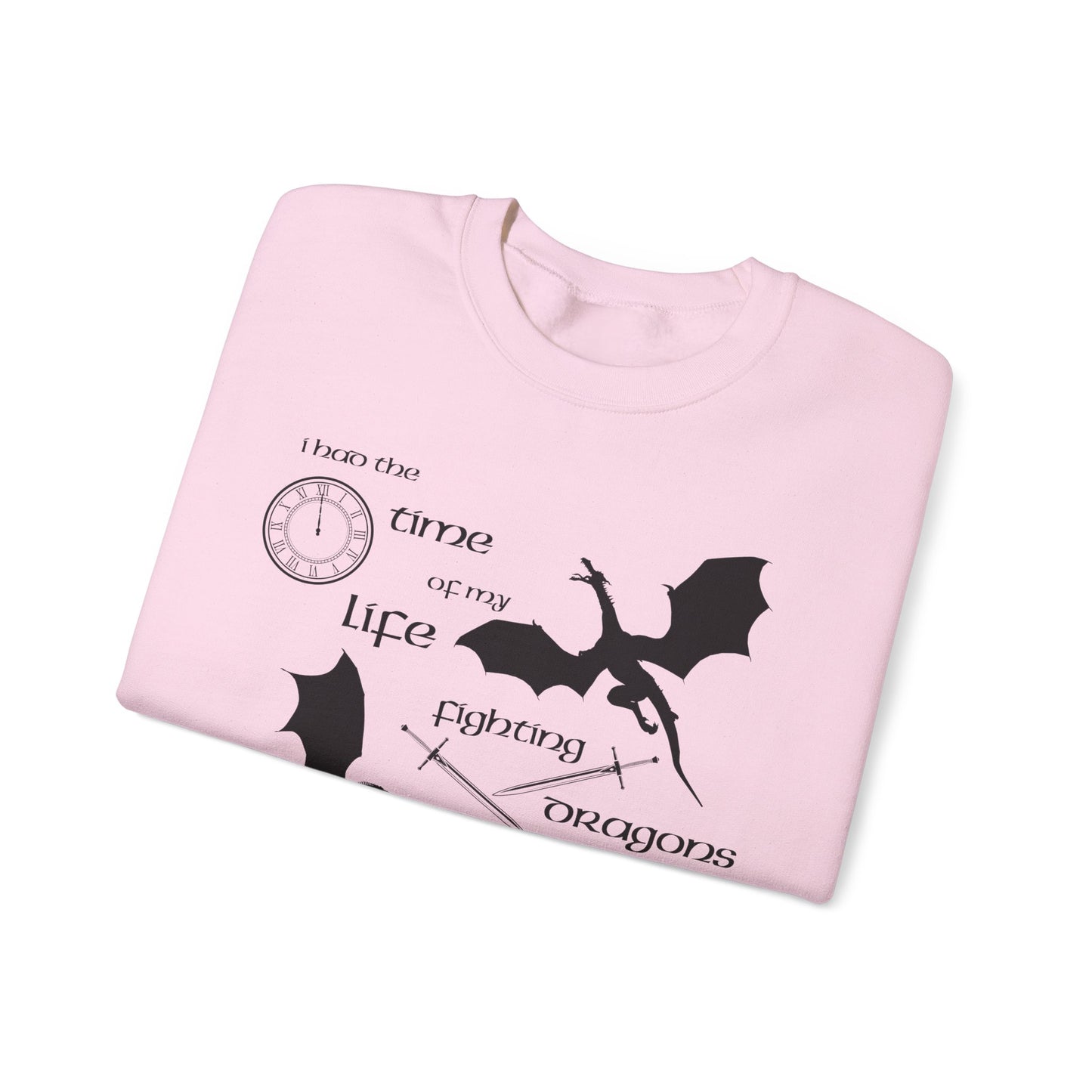 Fighting Dragons With You Crewneck Sweatshirt