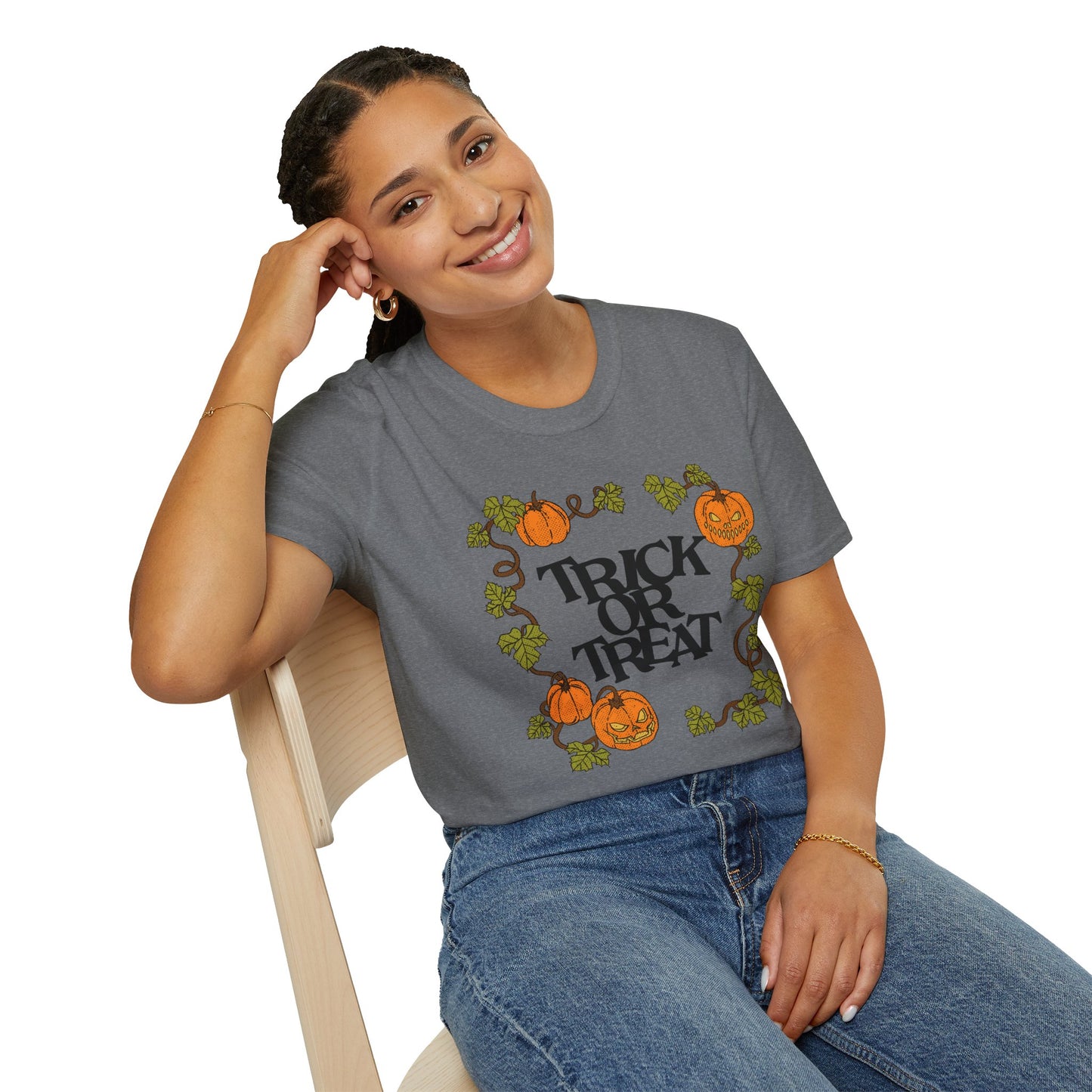 Vintage Trick or Treat Soft Style Tee