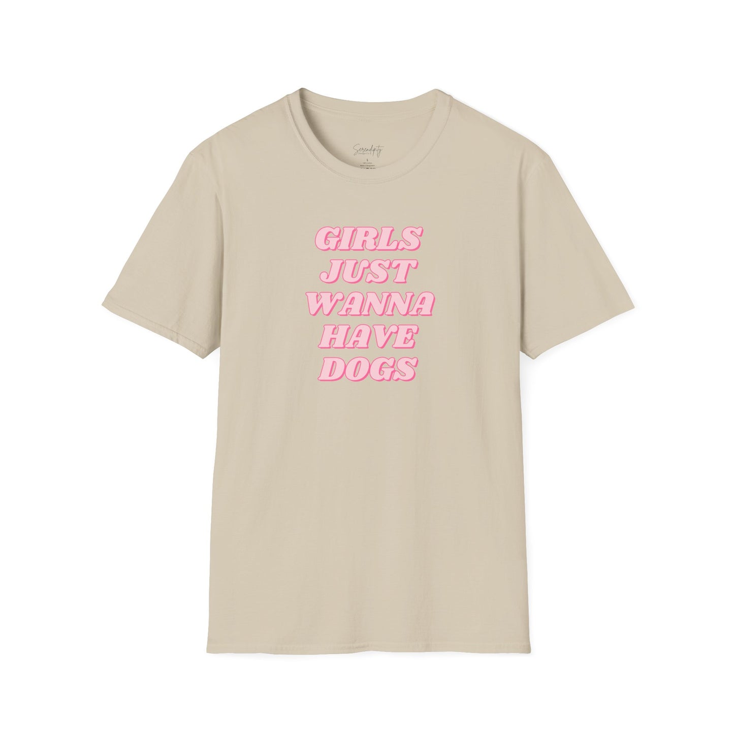 Girls Just Wanna Have Dogs Soft Style Tee
