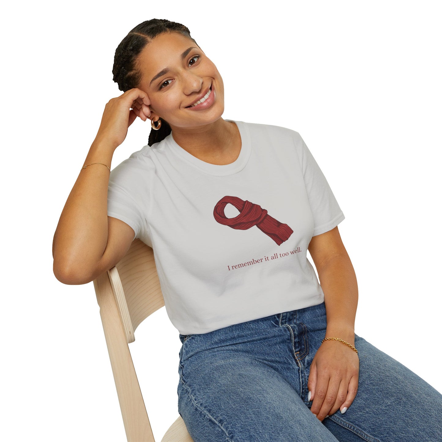 Red Scarf Soft Style Tee