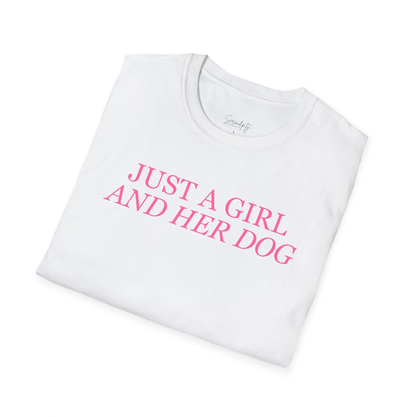 Just a Girl and Her Dog Soft Style Tee