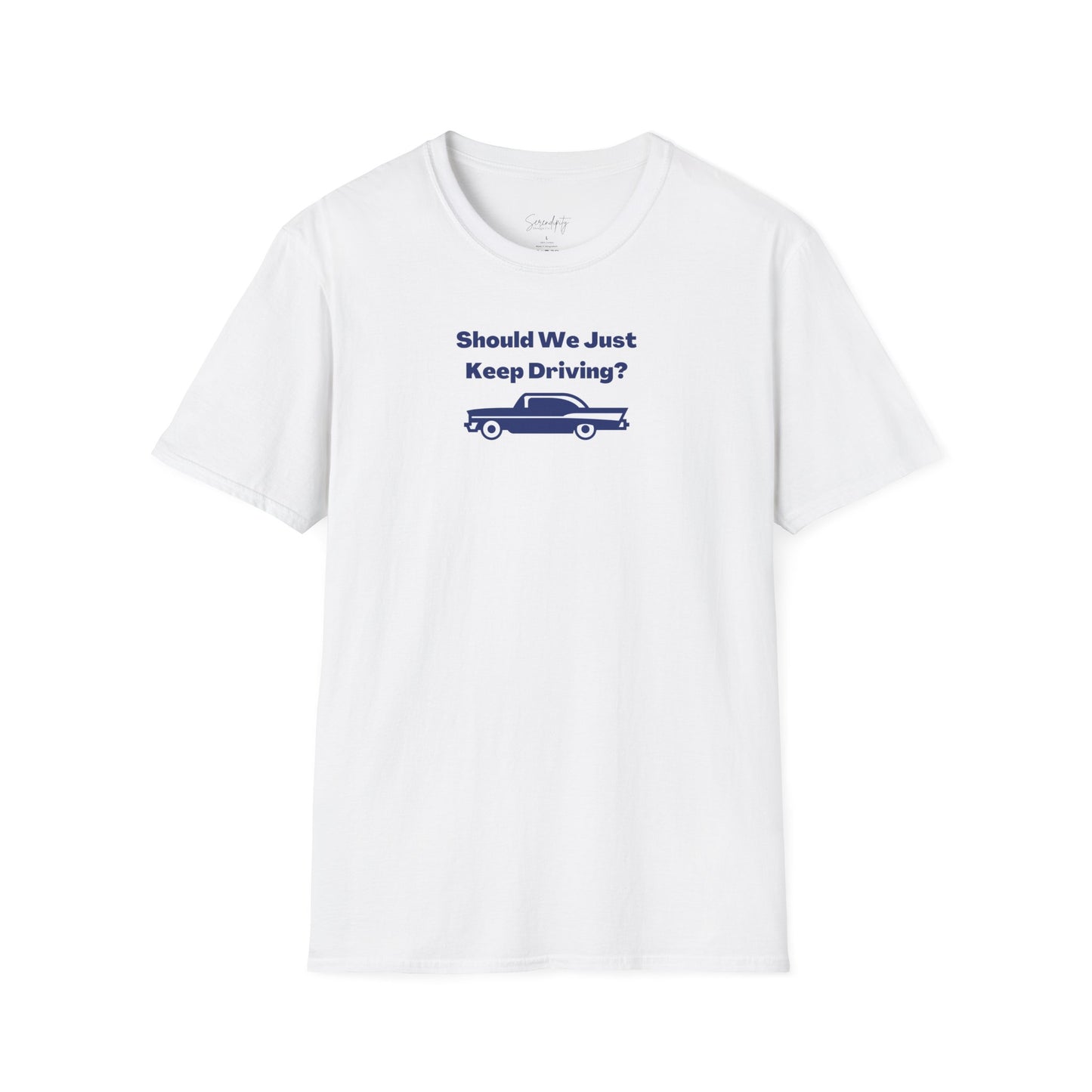 Should We Just Keep Driving Vintage Car Soft Style Tee