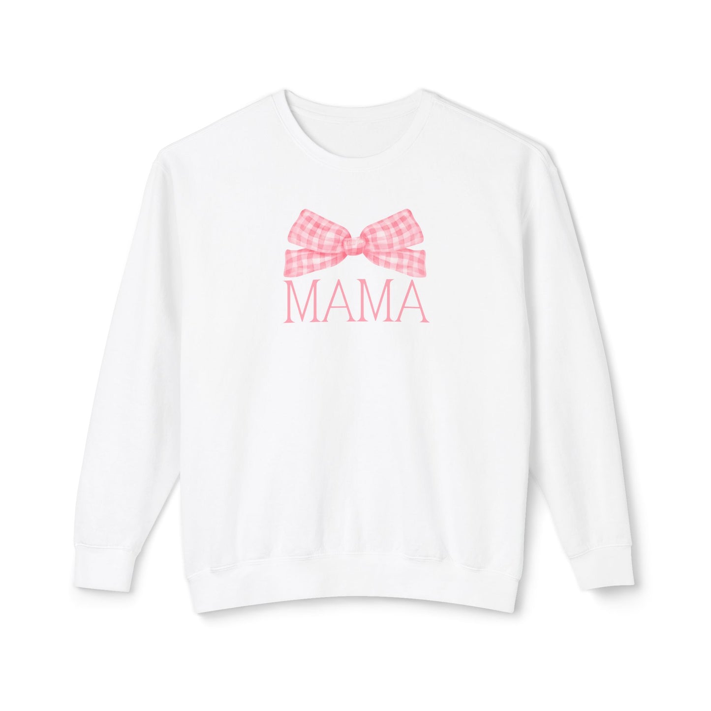 Pink Mama Bow Comfort Colors Sweatshirt