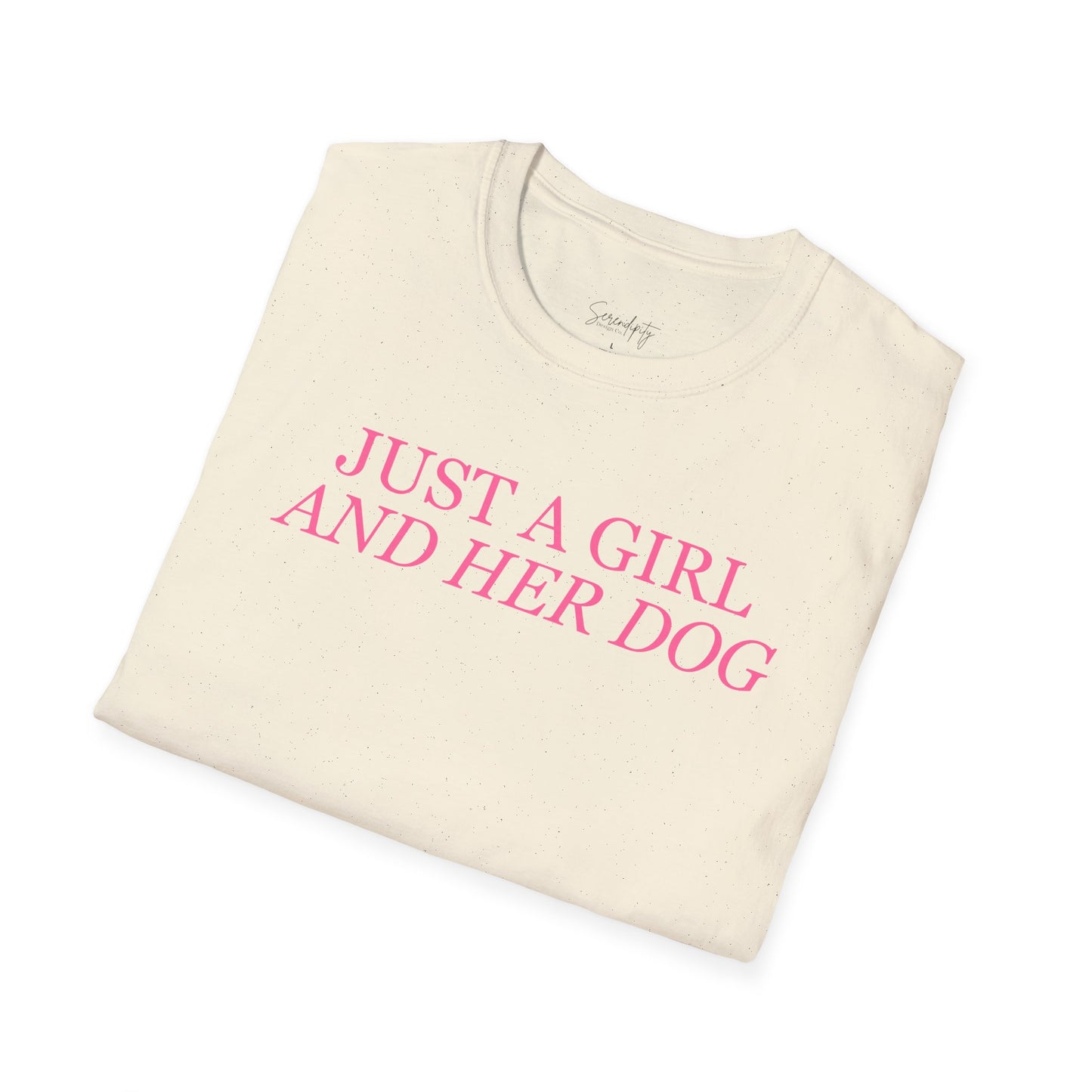 Just a Girl and Her Dog Soft Style Tee
