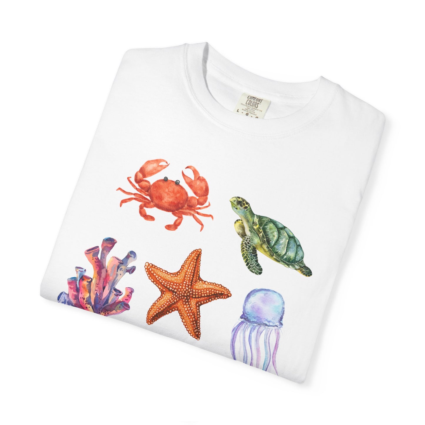 Ocean Creatures Comfort Colors Tee