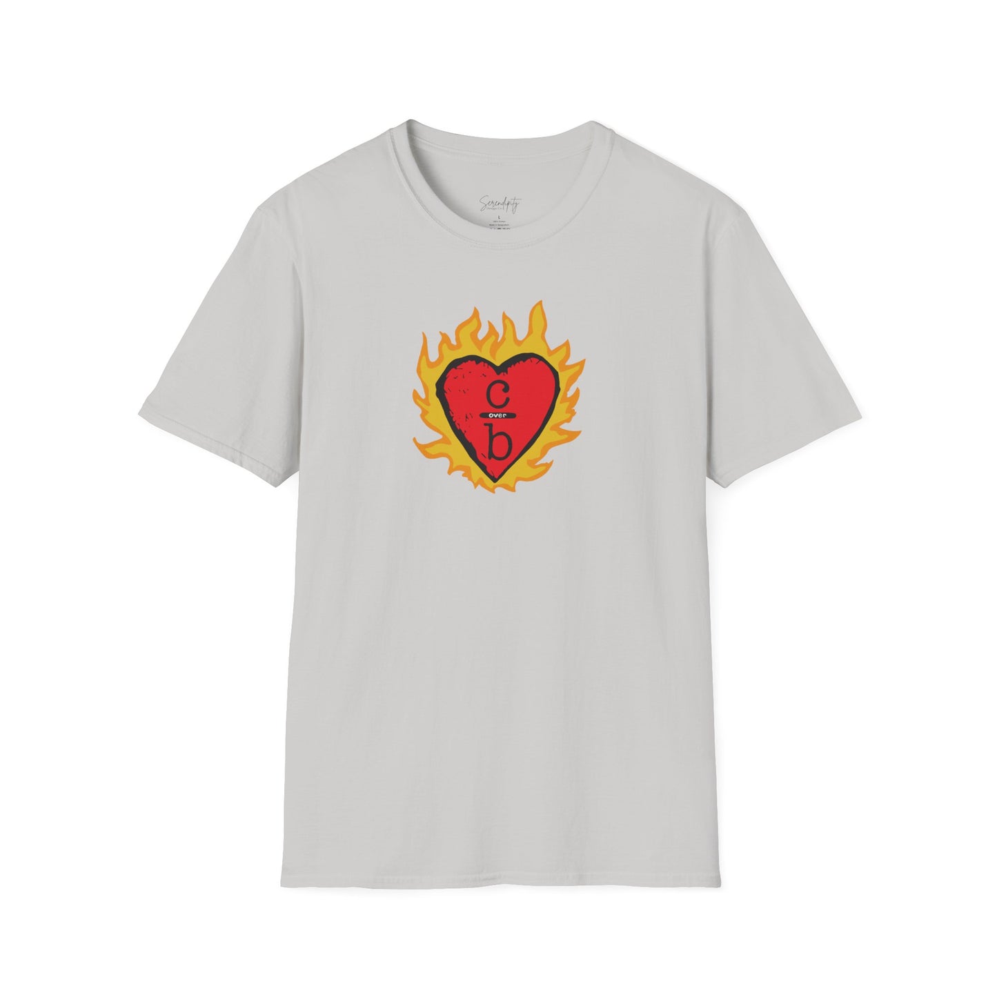 Clothes Over Bros Flaming Heart Soft Style Tee