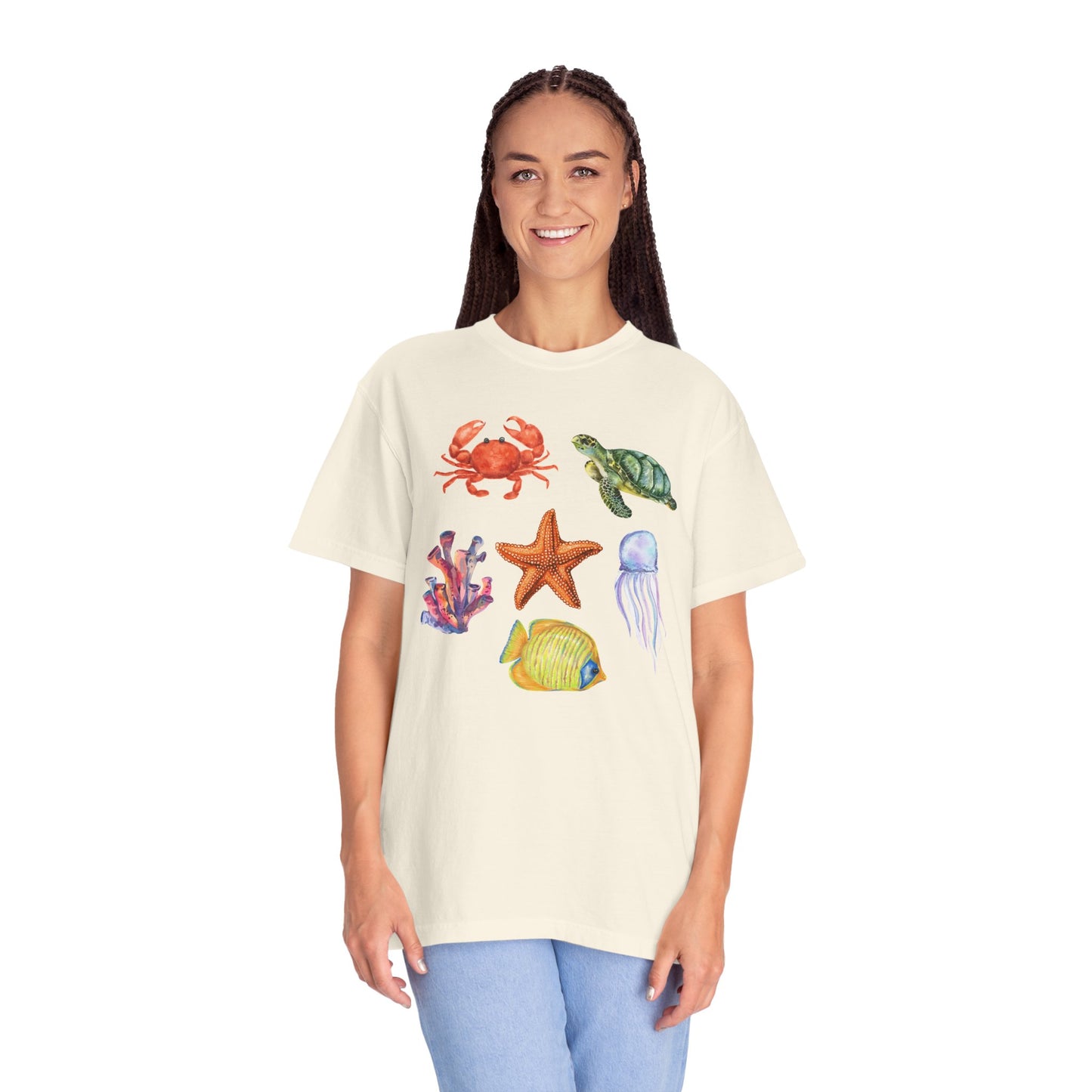 Ocean Creatures Comfort Colors Tee
