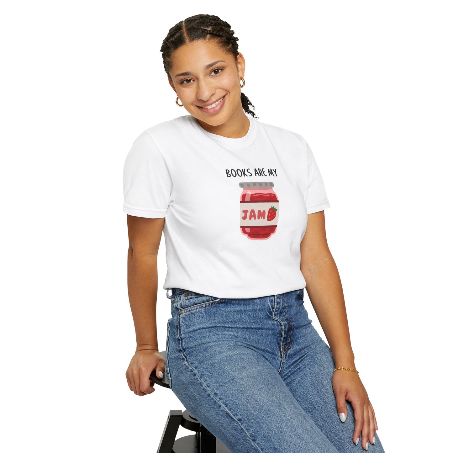 Books Are My Jam Comfort Colors Tee