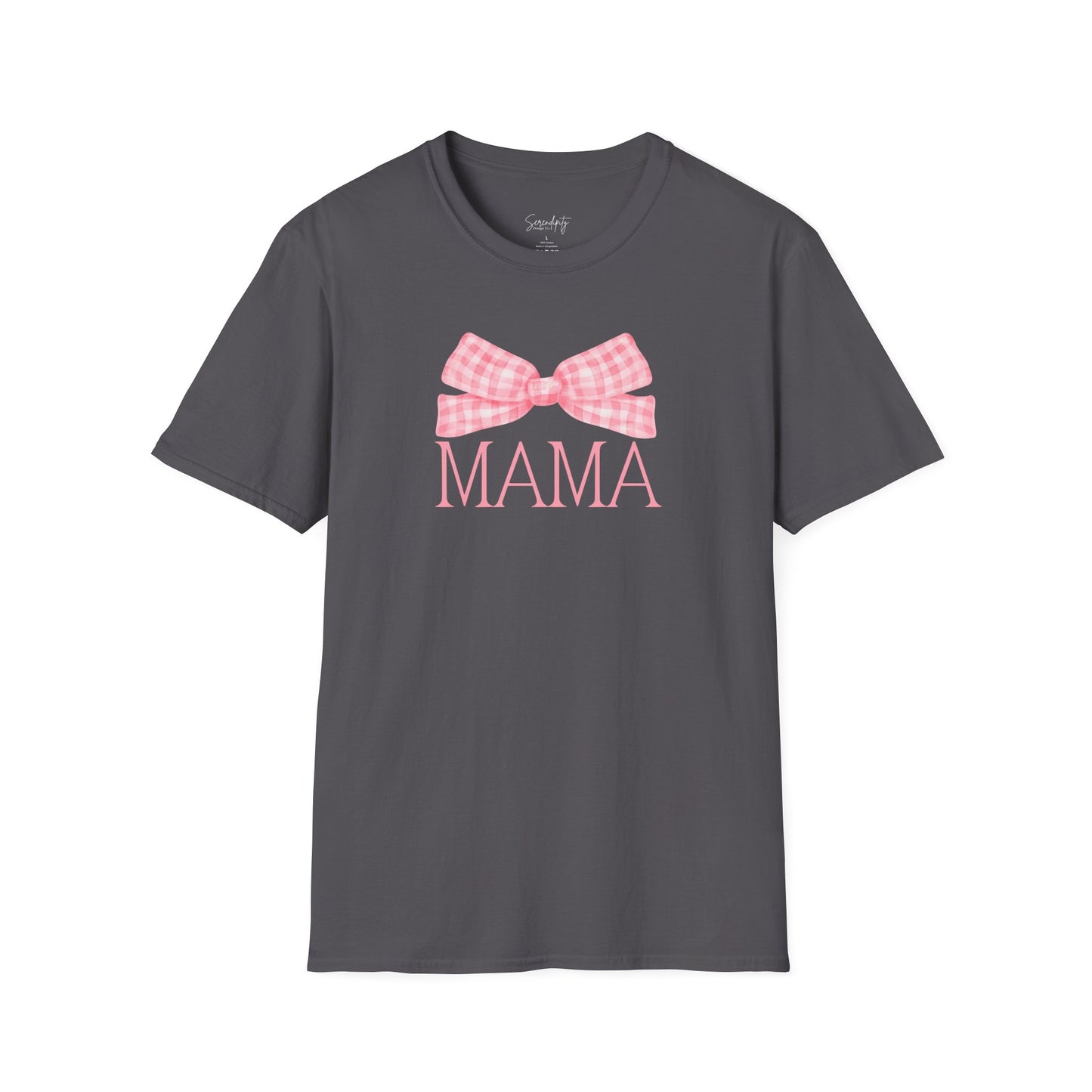 Mama Pink Bow Soft Style Tee