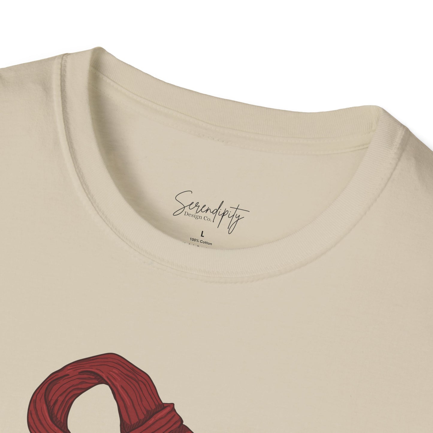 Red Scarf Soft Style Tee
