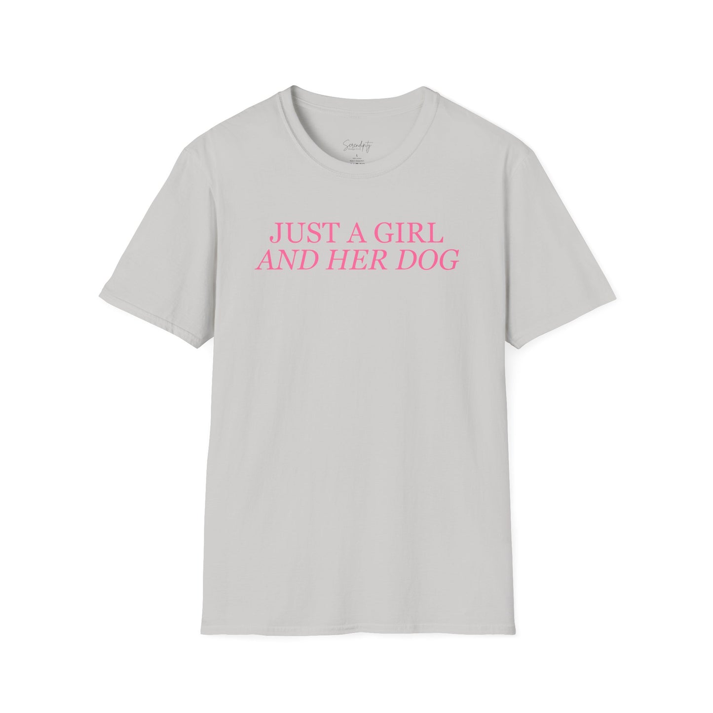Just a Girl and Her Dog Soft Style Tee
