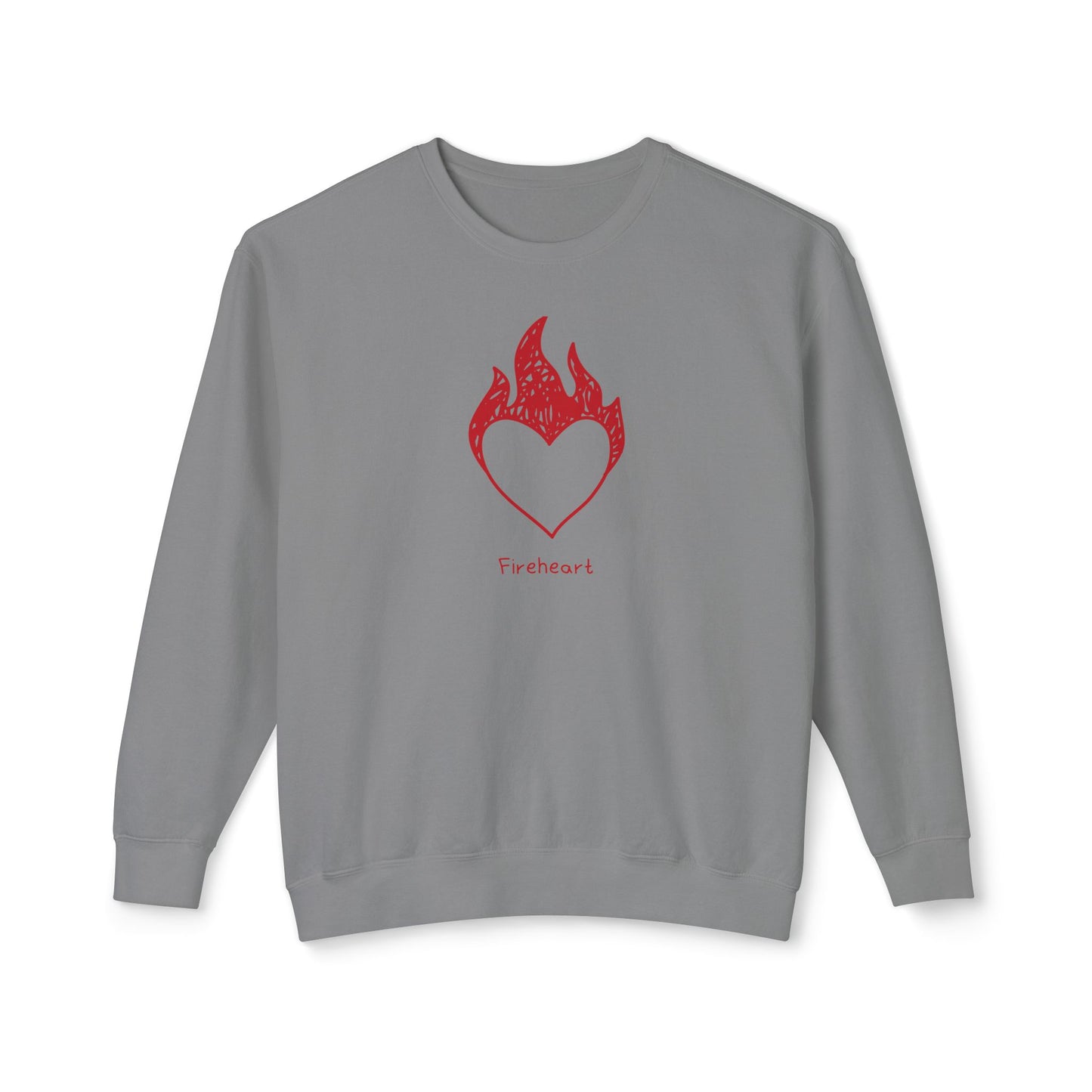 Fireheart Hand-drawn Comfort Colors Sweatshirt
