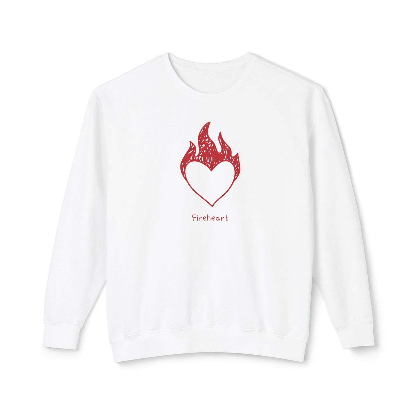 Fireheart Hand-drawn Comfort Colors Sweatshirt