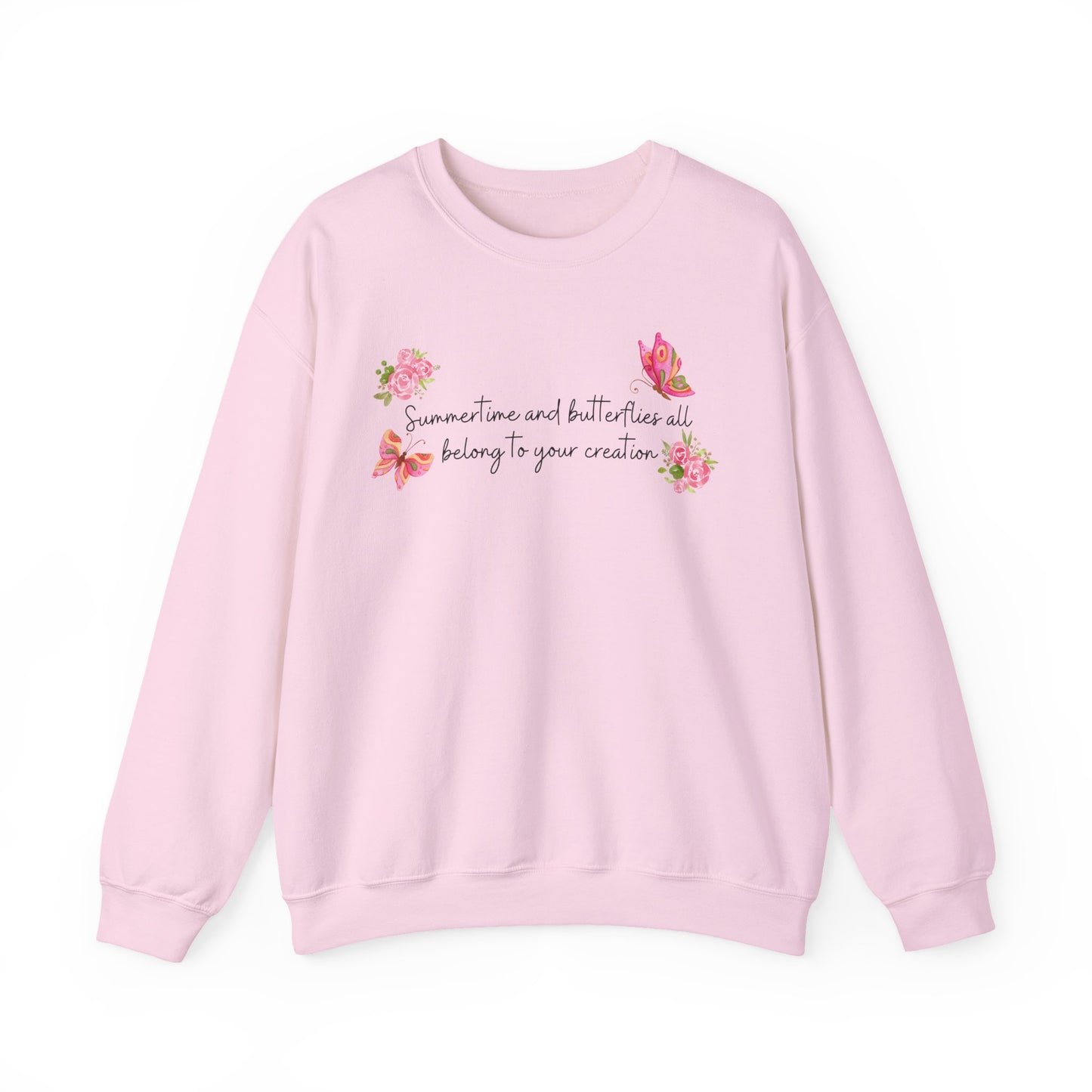Summertime & Butterflies Crewneck Sweatshirt