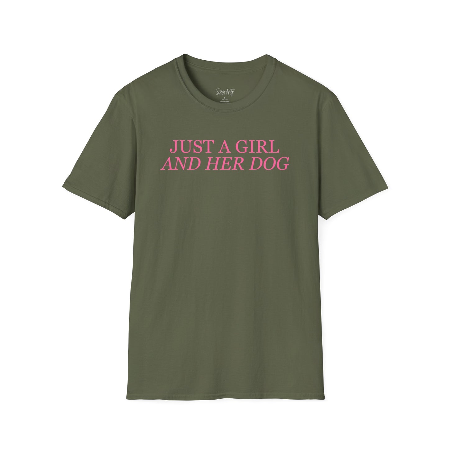Just a Girl and Her Dog Soft Style Tee
