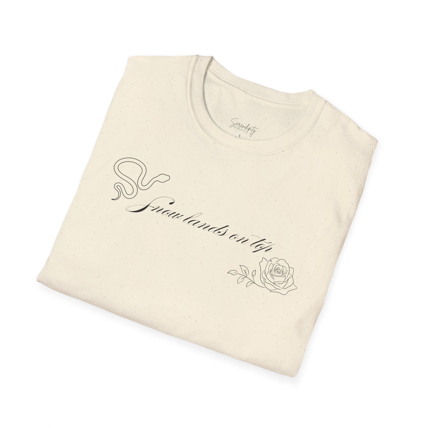 Snow Lands On Top Soft Style Tee