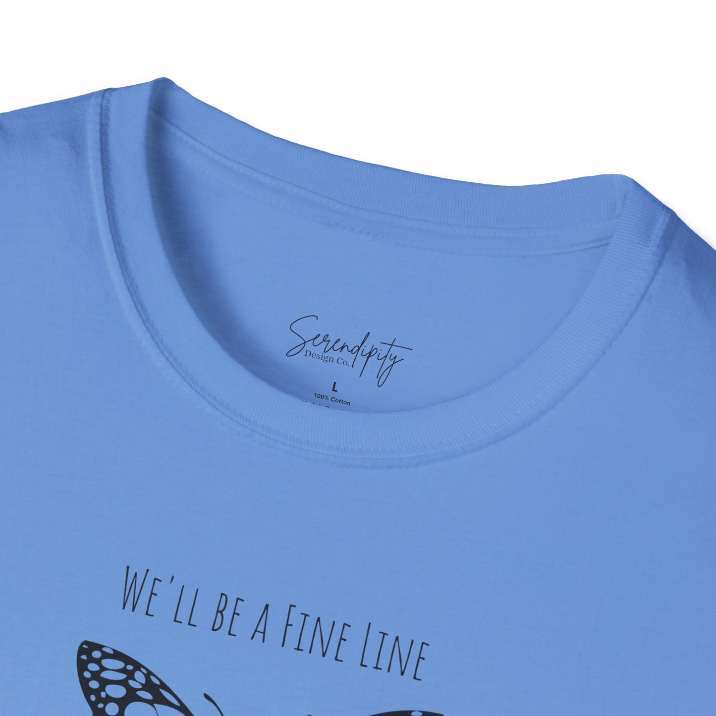 Fine Line Butterfly Soft Style Tee