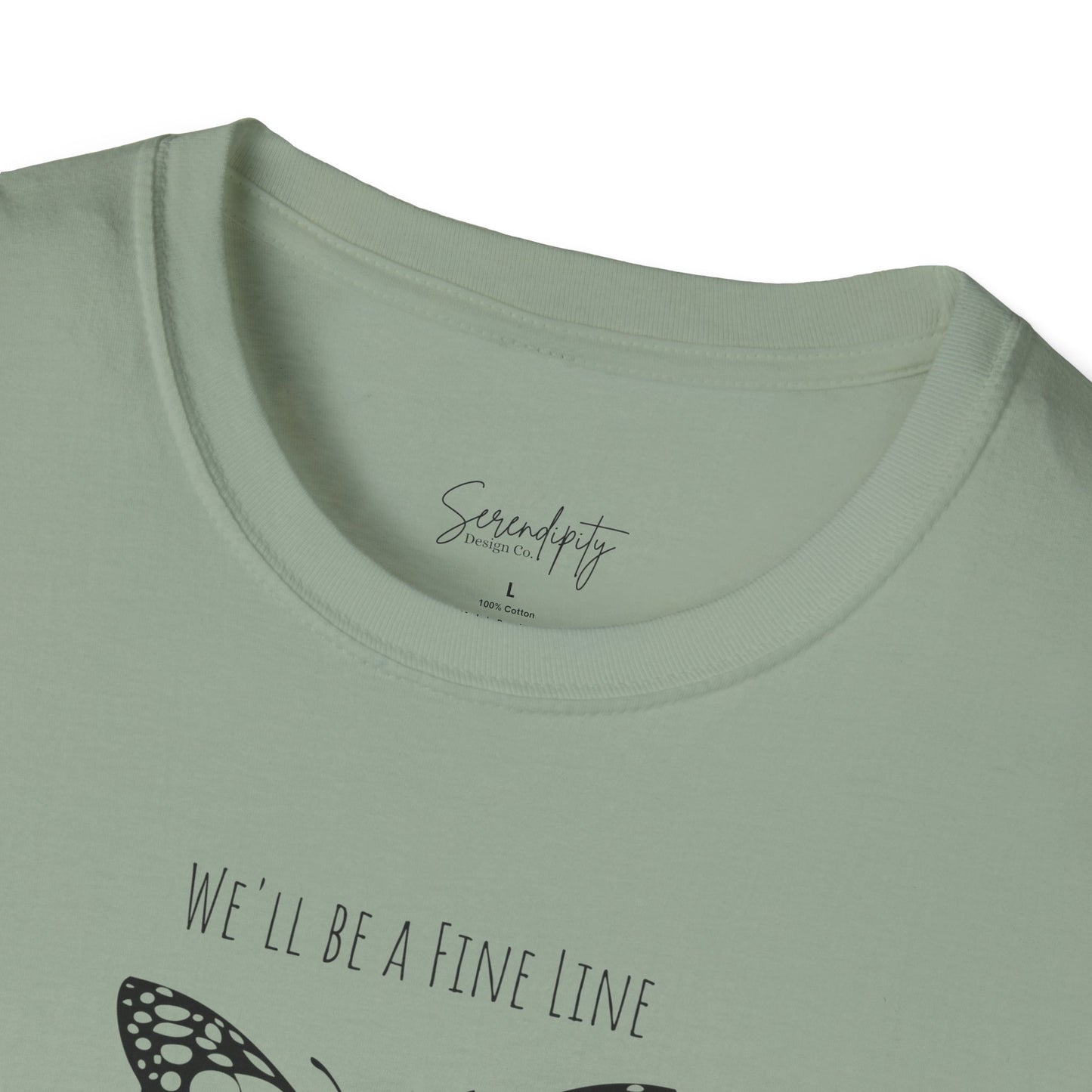 Fine Line Butterfly Soft Style Tee