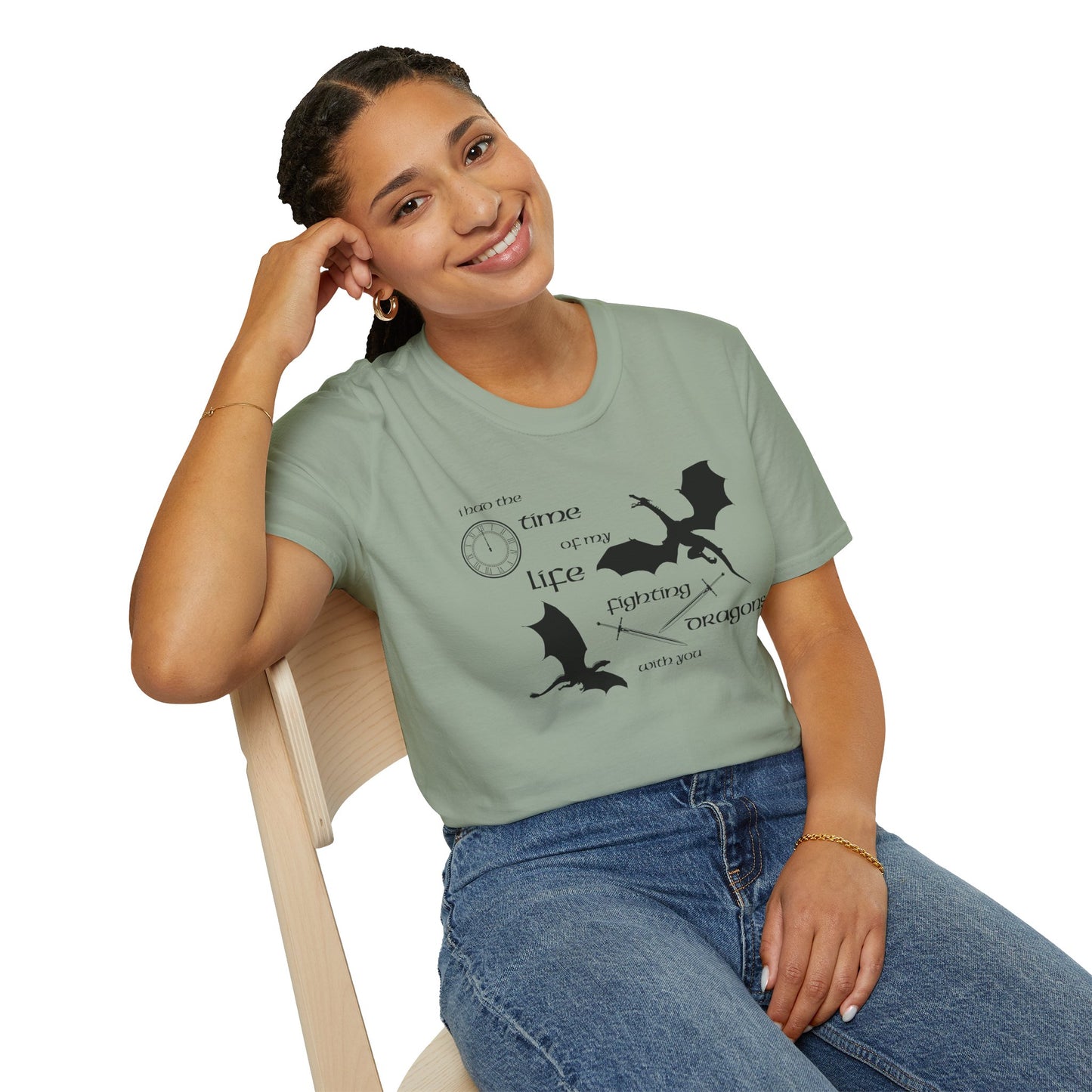 Fighting Dragons With You Soft Style Tee