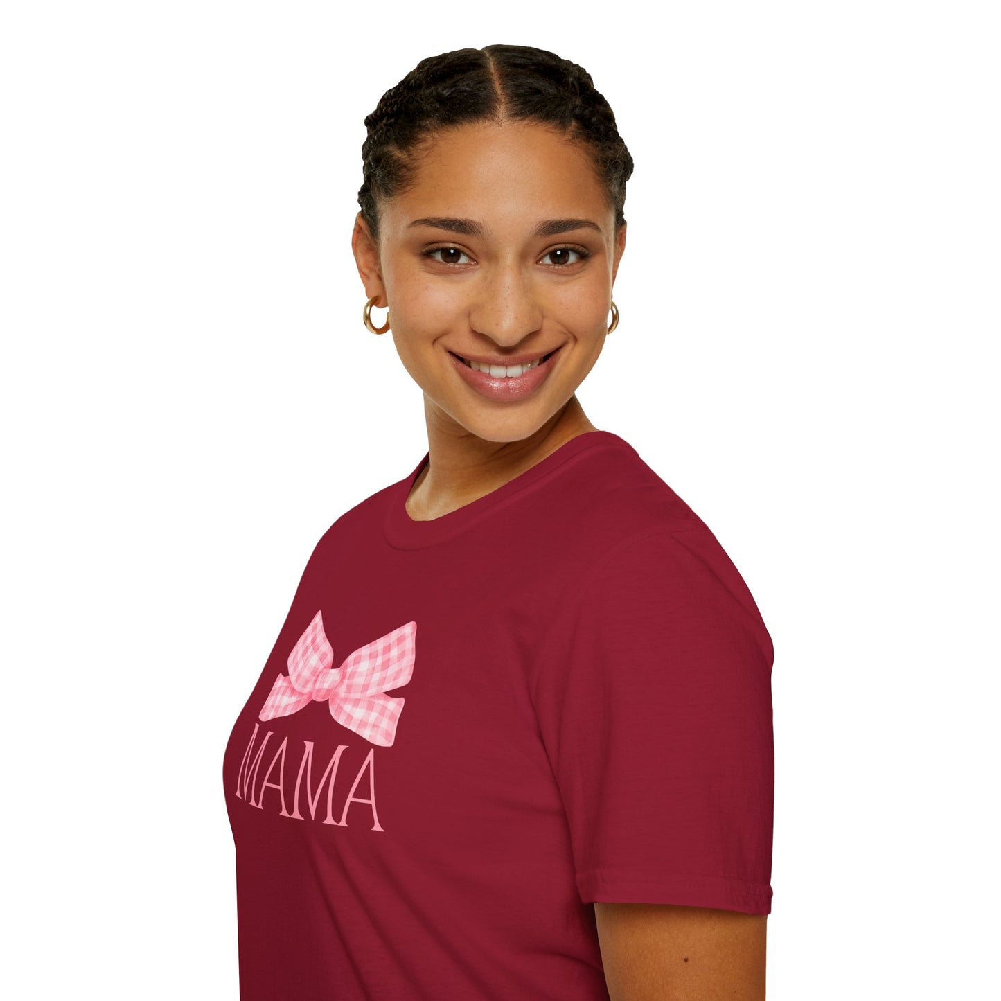 Mama Pink Bow Soft Style Tee