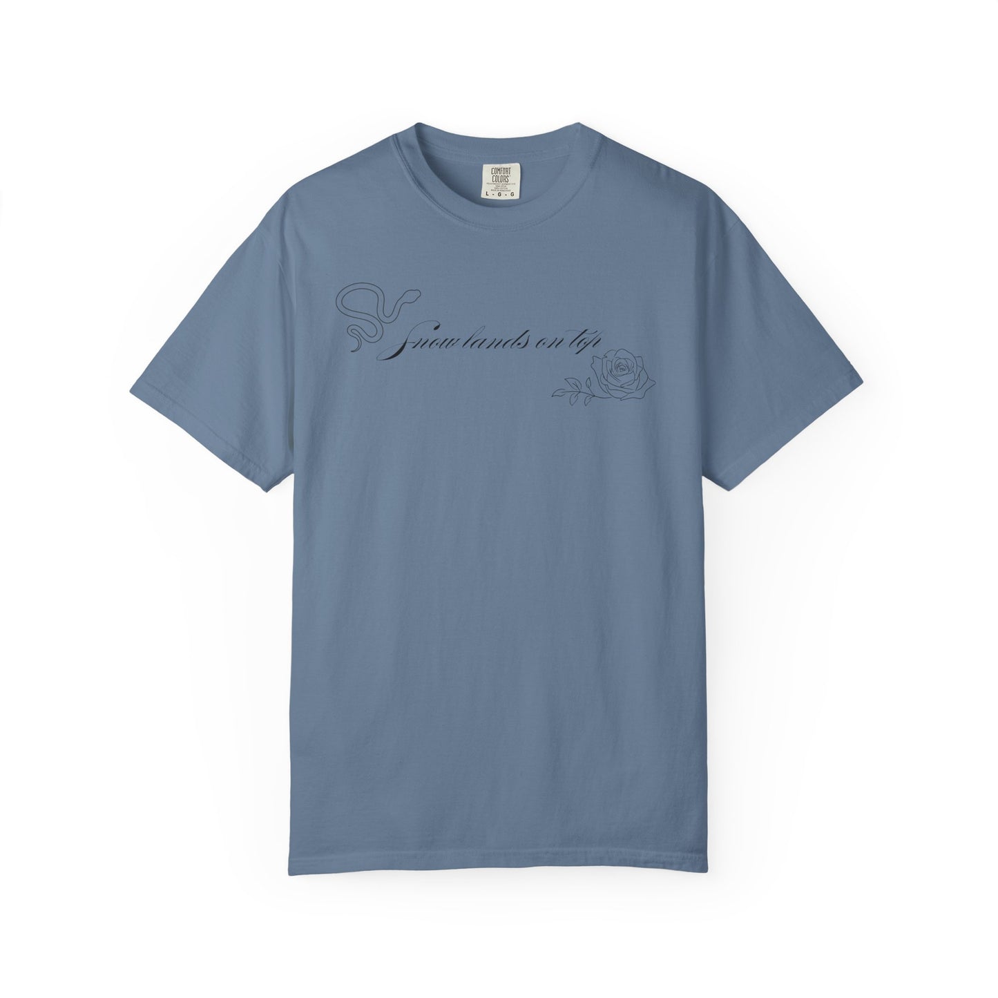 Snow Lands On Top Comfort Colors Tee