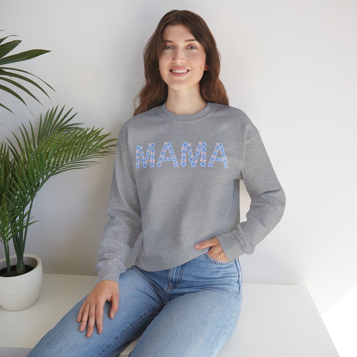 Mama Floral Crewneck Sweatshirt