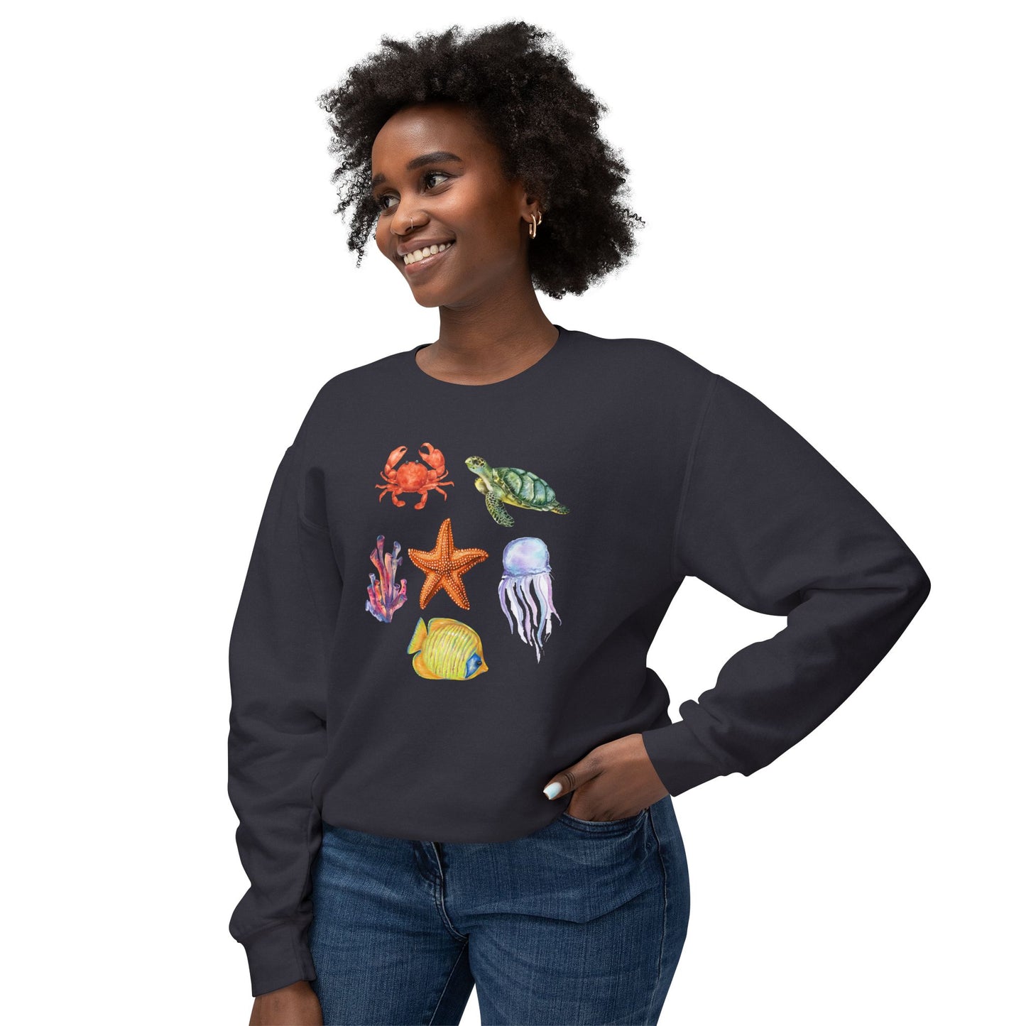 Ocean Creatures Comfort Colors Sweatshirt