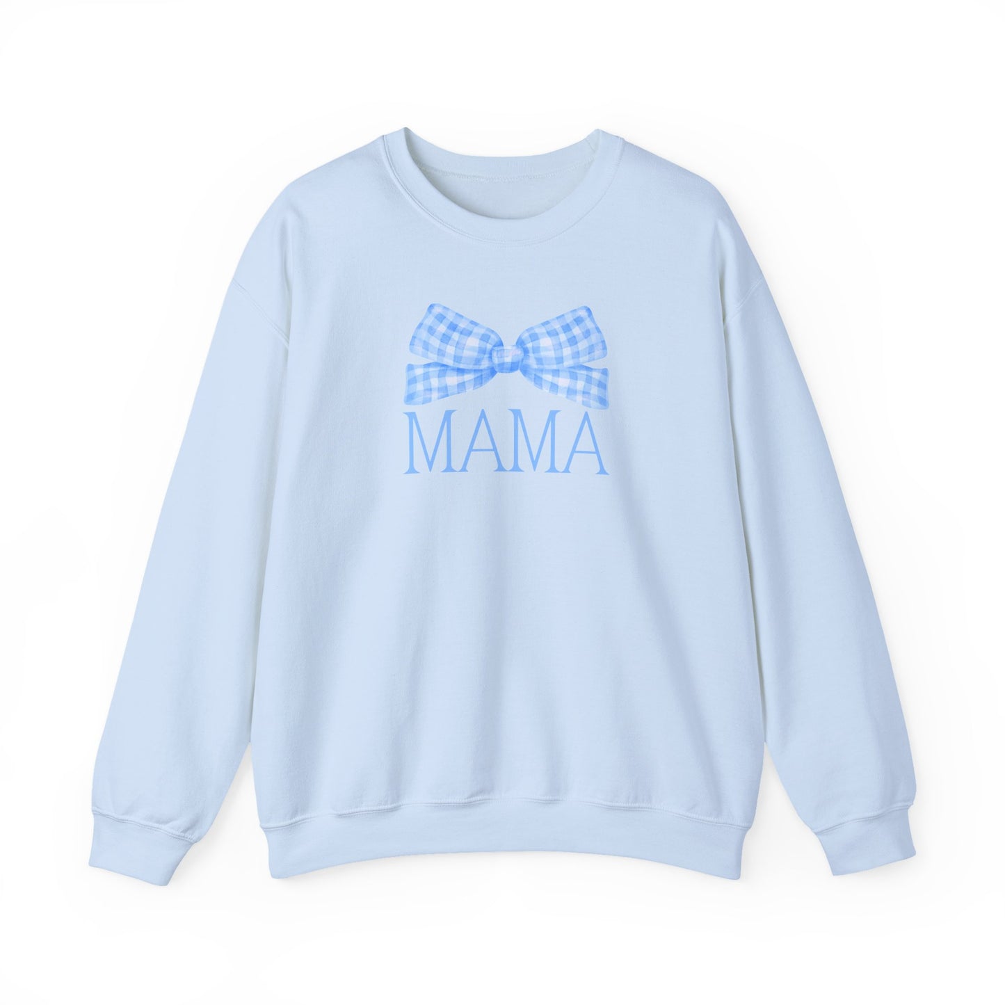 Blue Mama Bow Crewneck Sweatshirt