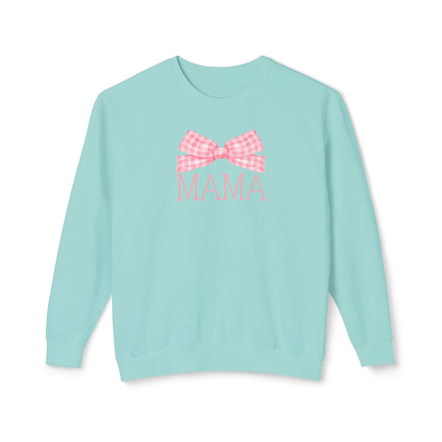 Pink Mama Bow Comfort Colors Sweatshirt