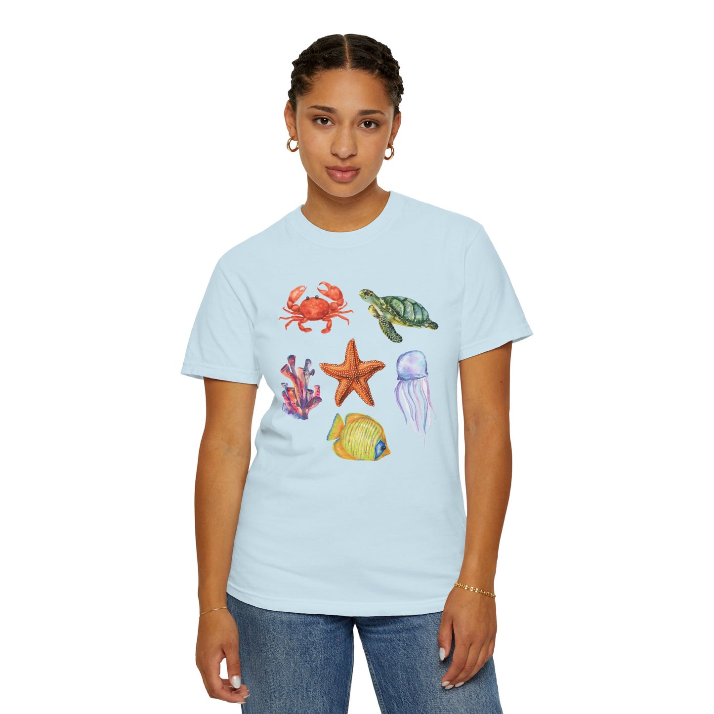 Ocean Creatures Comfort Colors Tee