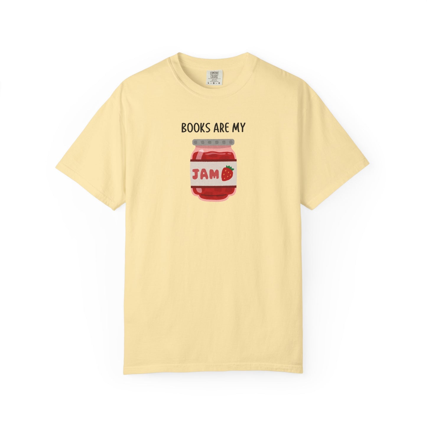 Books Are My Jam Comfort Colors Tee