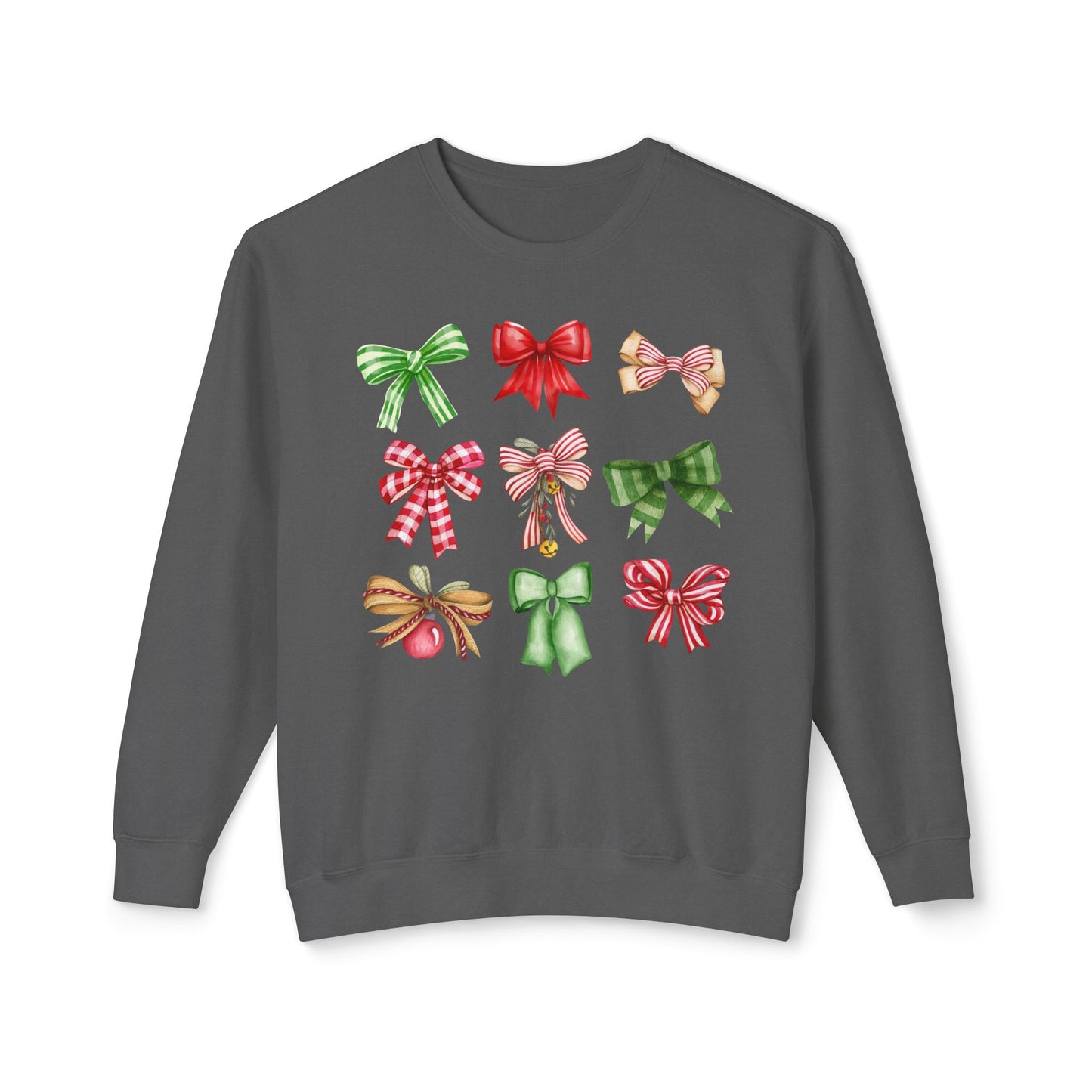 Christmas Bows Comfort Colors Sweatshirt