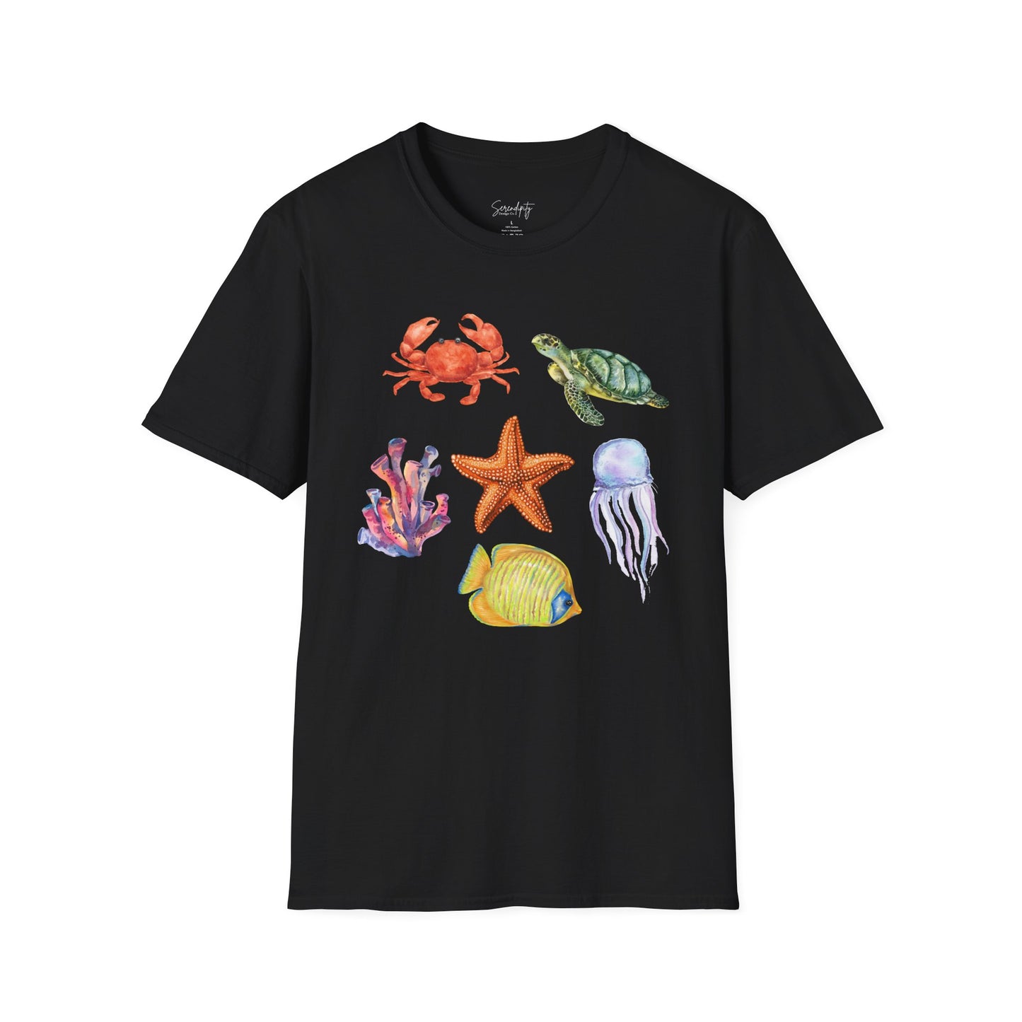 Ocean Creatures Soft Style Tee