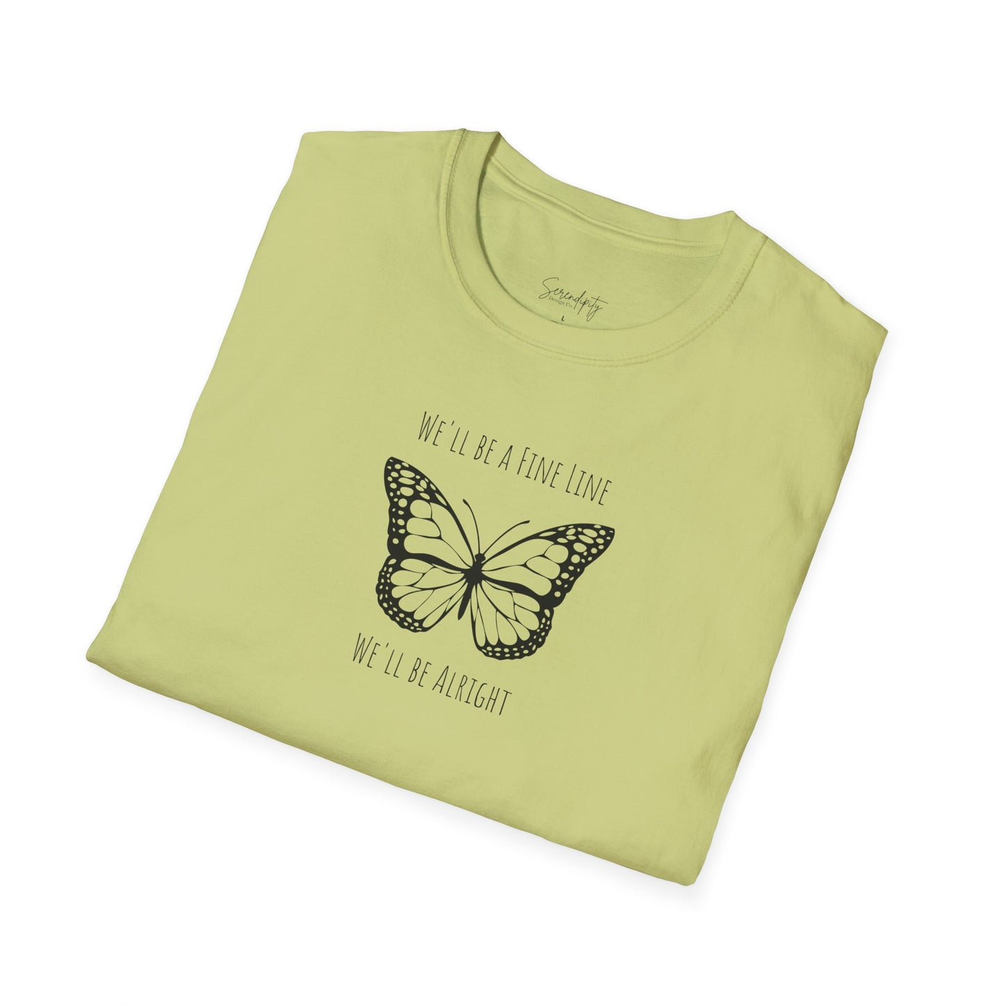 Fine Line Butterfly Soft Style Tee