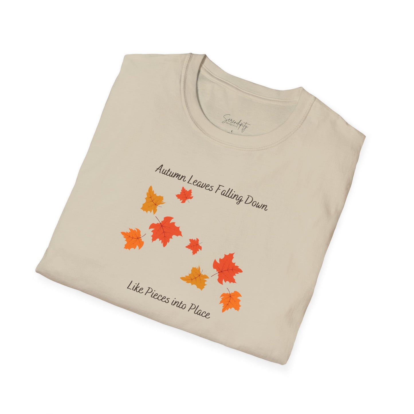 Autumn Leaves Falling Down Soft Style Tee