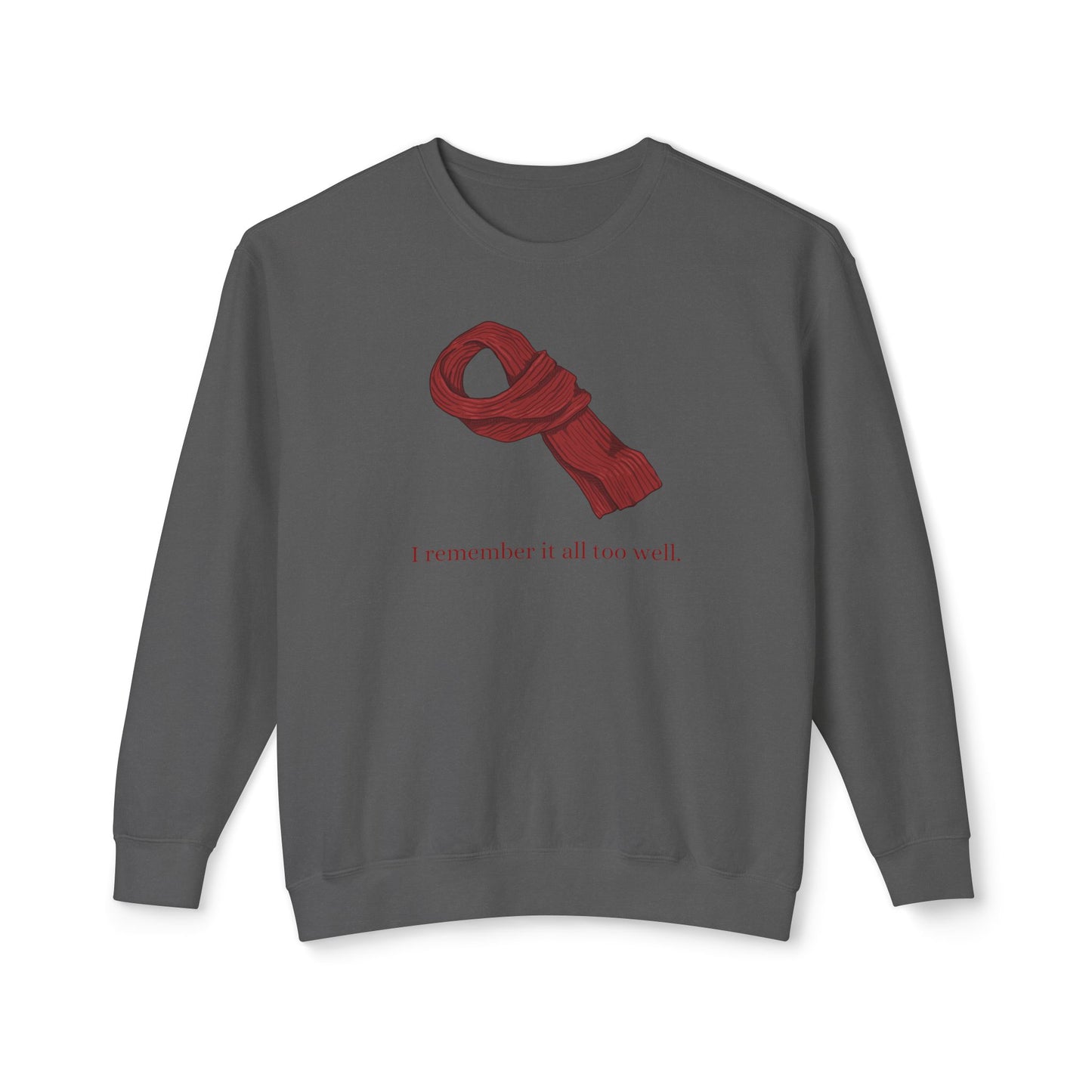 Red Scarf Comfort Colors Sweatshirt