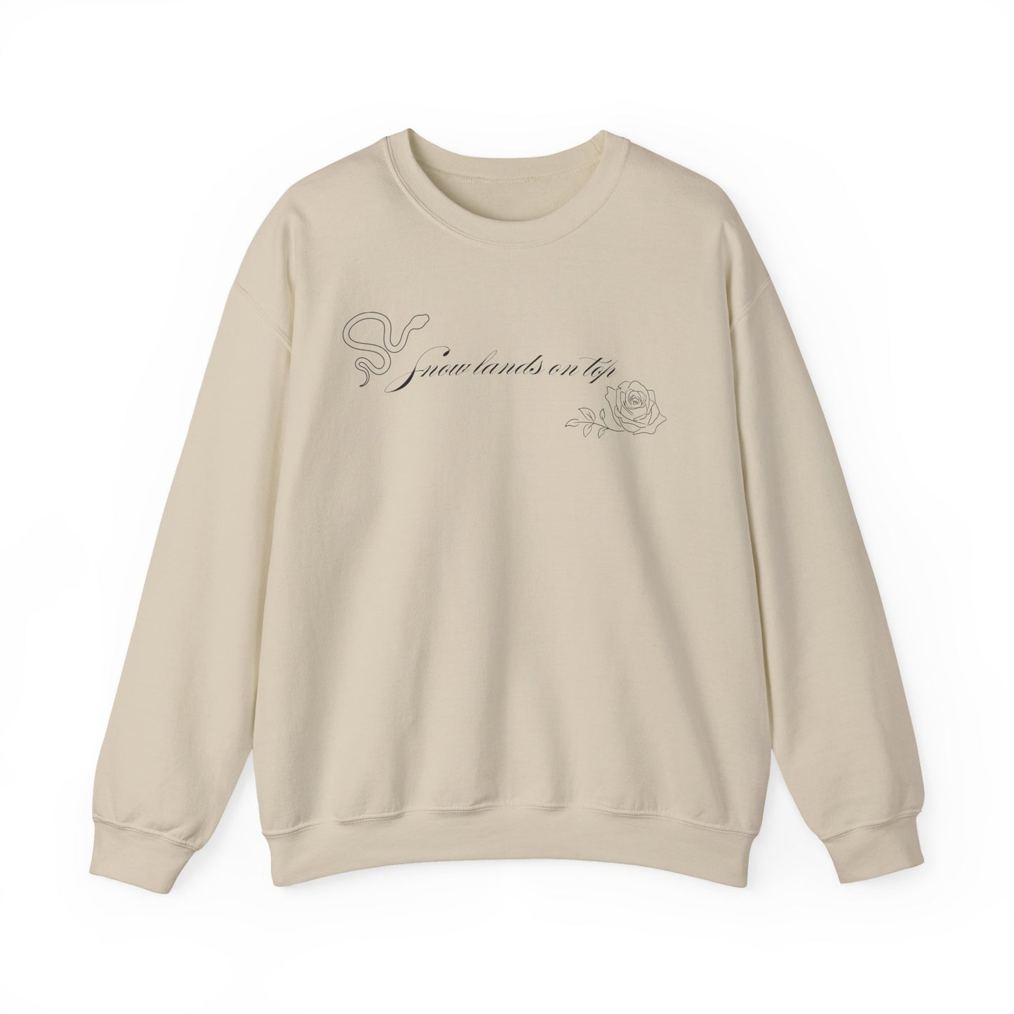 Snow Lands On Top Crewneck Sweatshirt