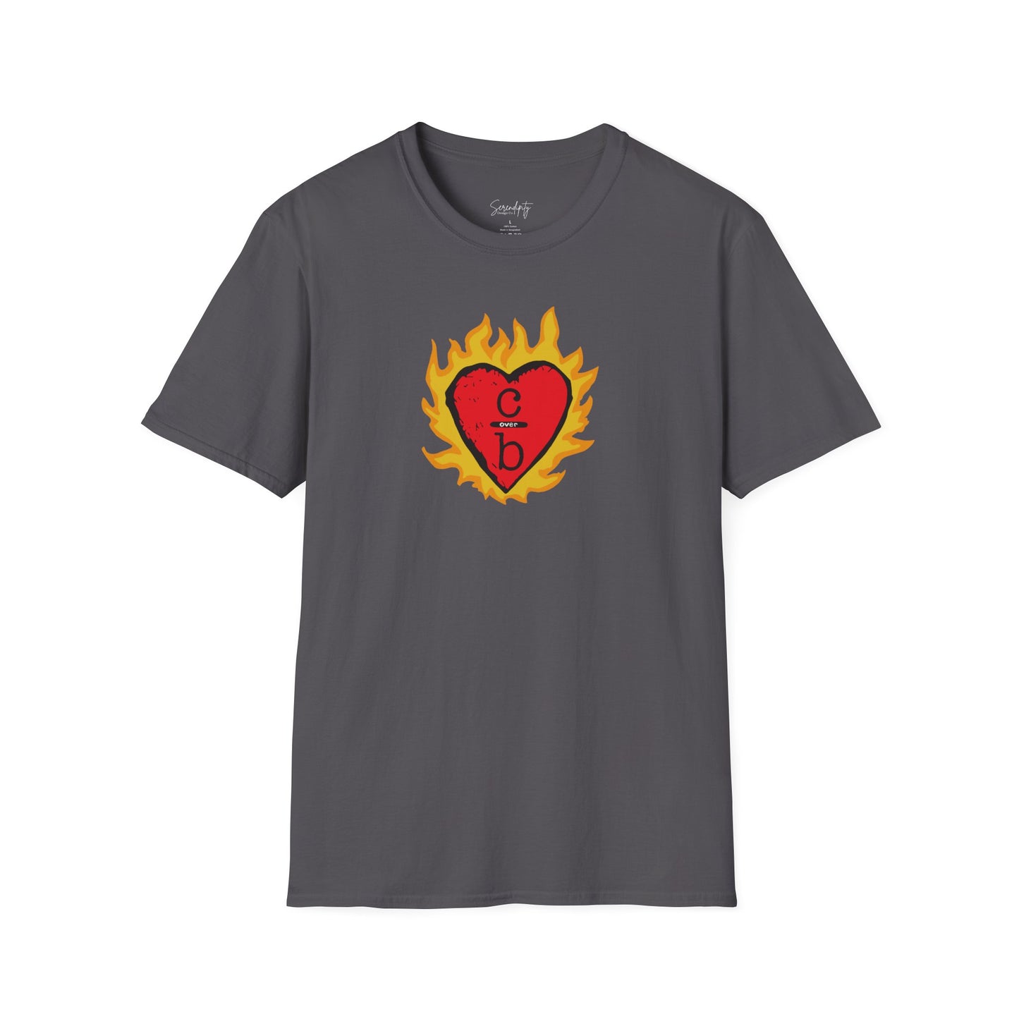 Clothes Over Bros Flaming Heart Soft Style Tee