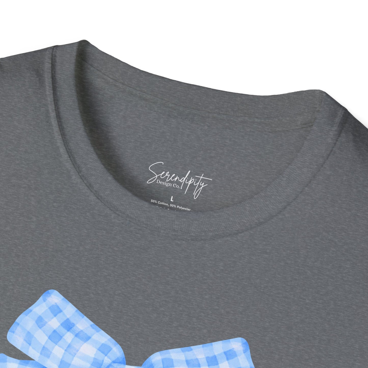 Blue Bow Mama Soft Style Tee