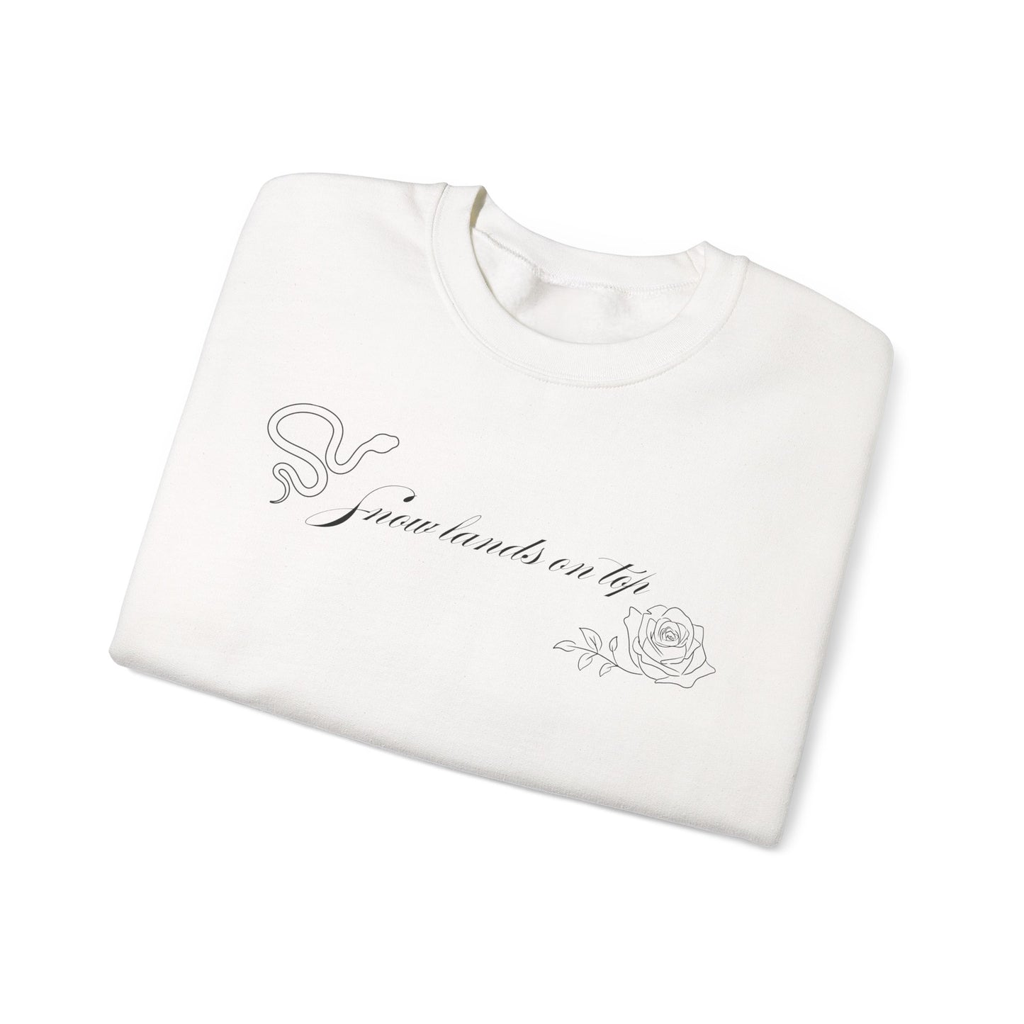 Snow Lands On Top Crewneck Sweatshirt
