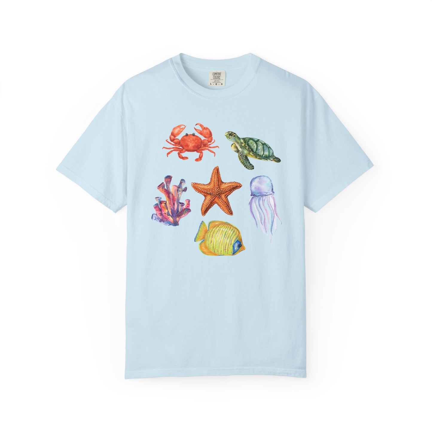 Ocean Creatures Comfort Colors Tee