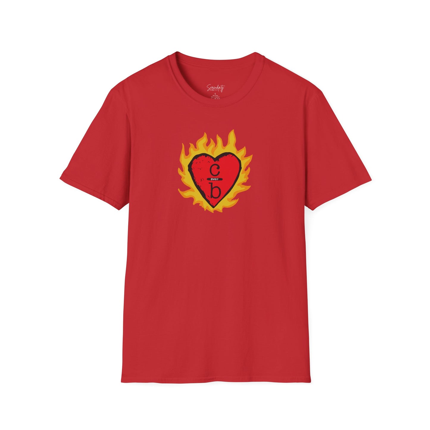 Clothes Over Bros Flaming Heart Soft Style Tee