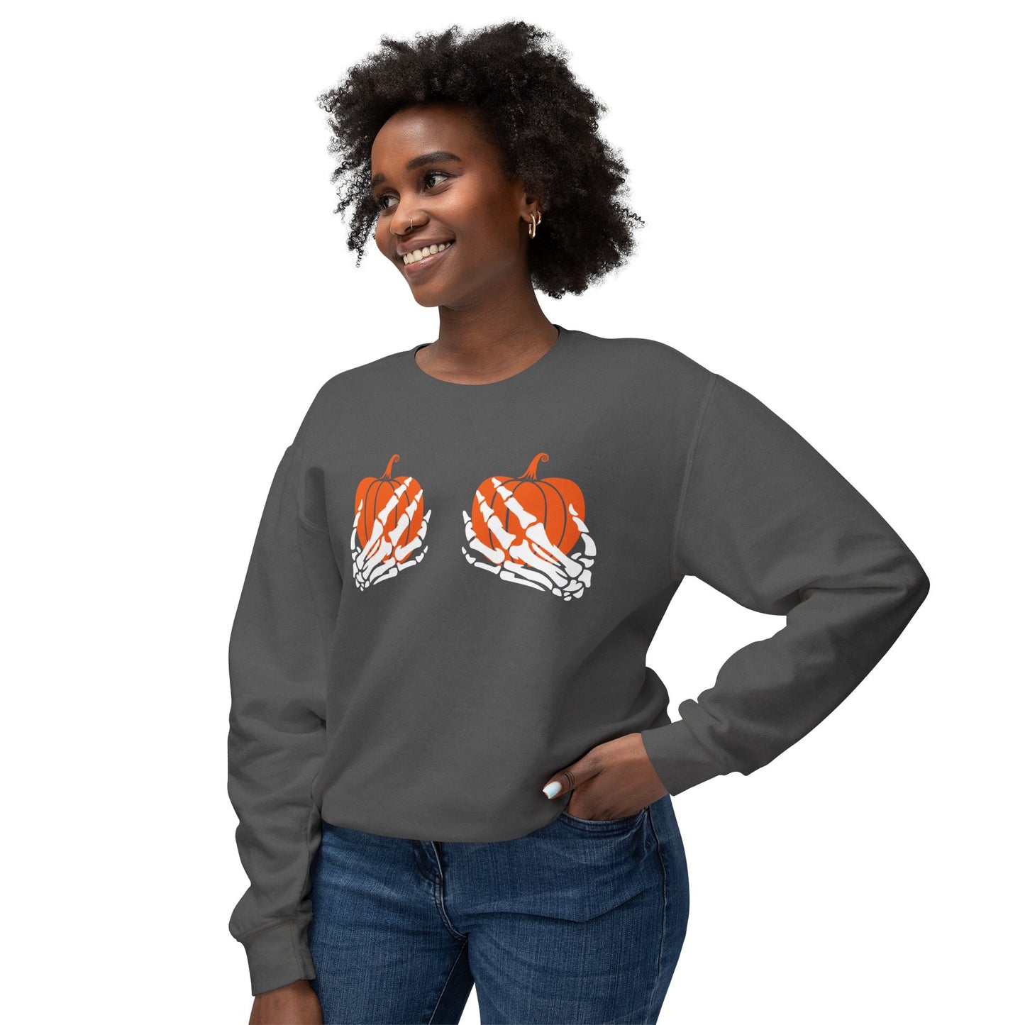 Pumpkin Grab Comfort Colors Sweatshirt