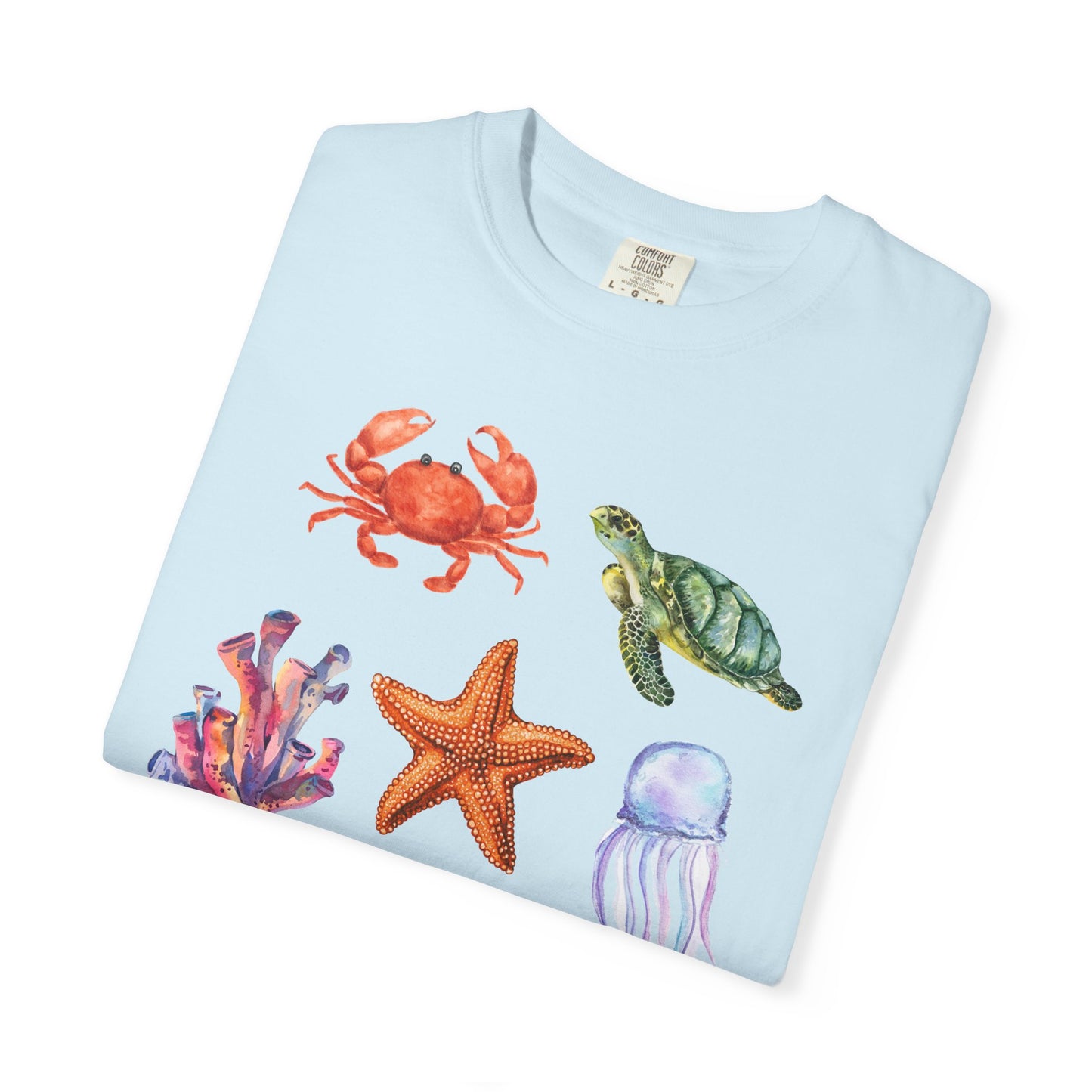 Ocean Creatures Comfort Colors Tee